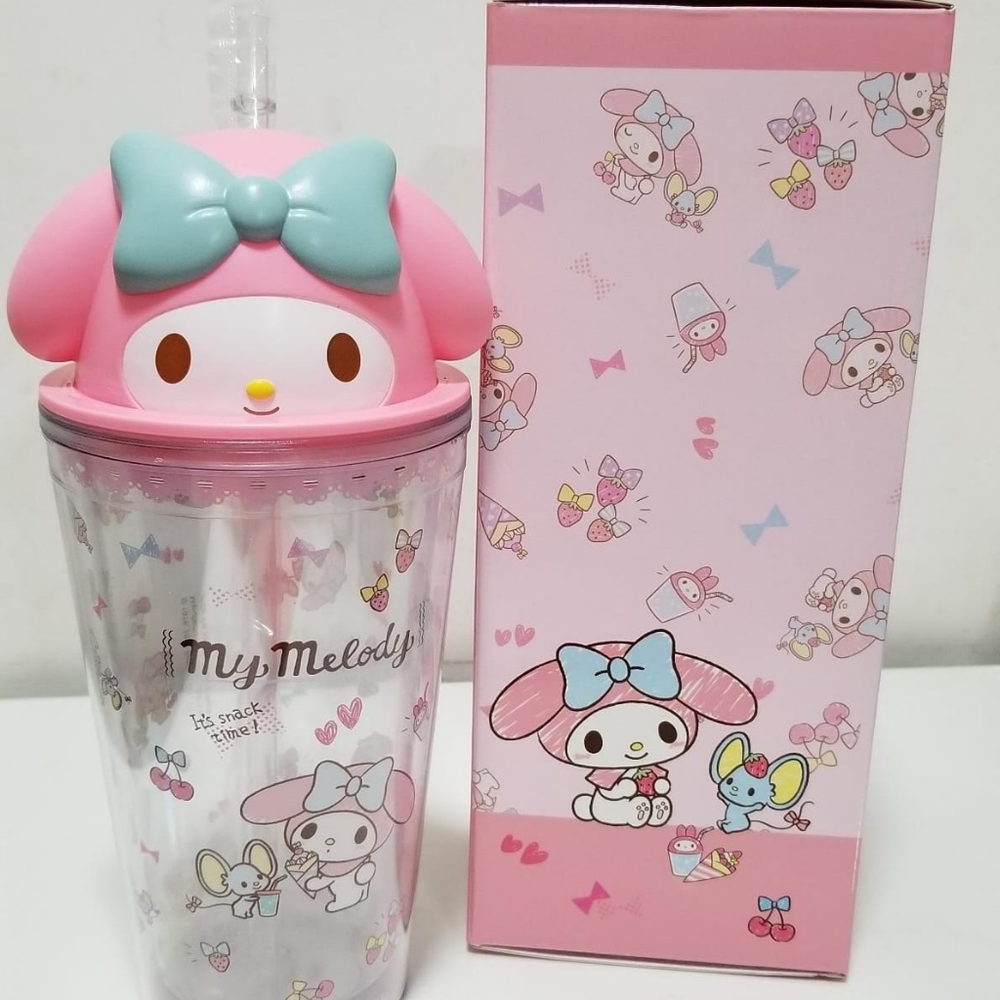 Sanrio My Melody tumbler with straw